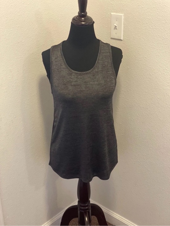 rag & bone Tops - Rag & Bone Tunic Top Semi Sheer Sleeveless Gray Shirt Metallic M